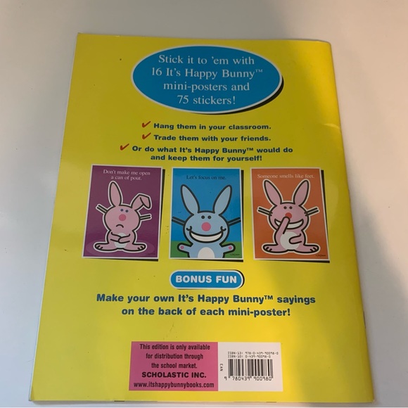 The It’s happy bunny It's Not Fair How Cool I am Mini-Poster Book NEW - Picture 3 of 10